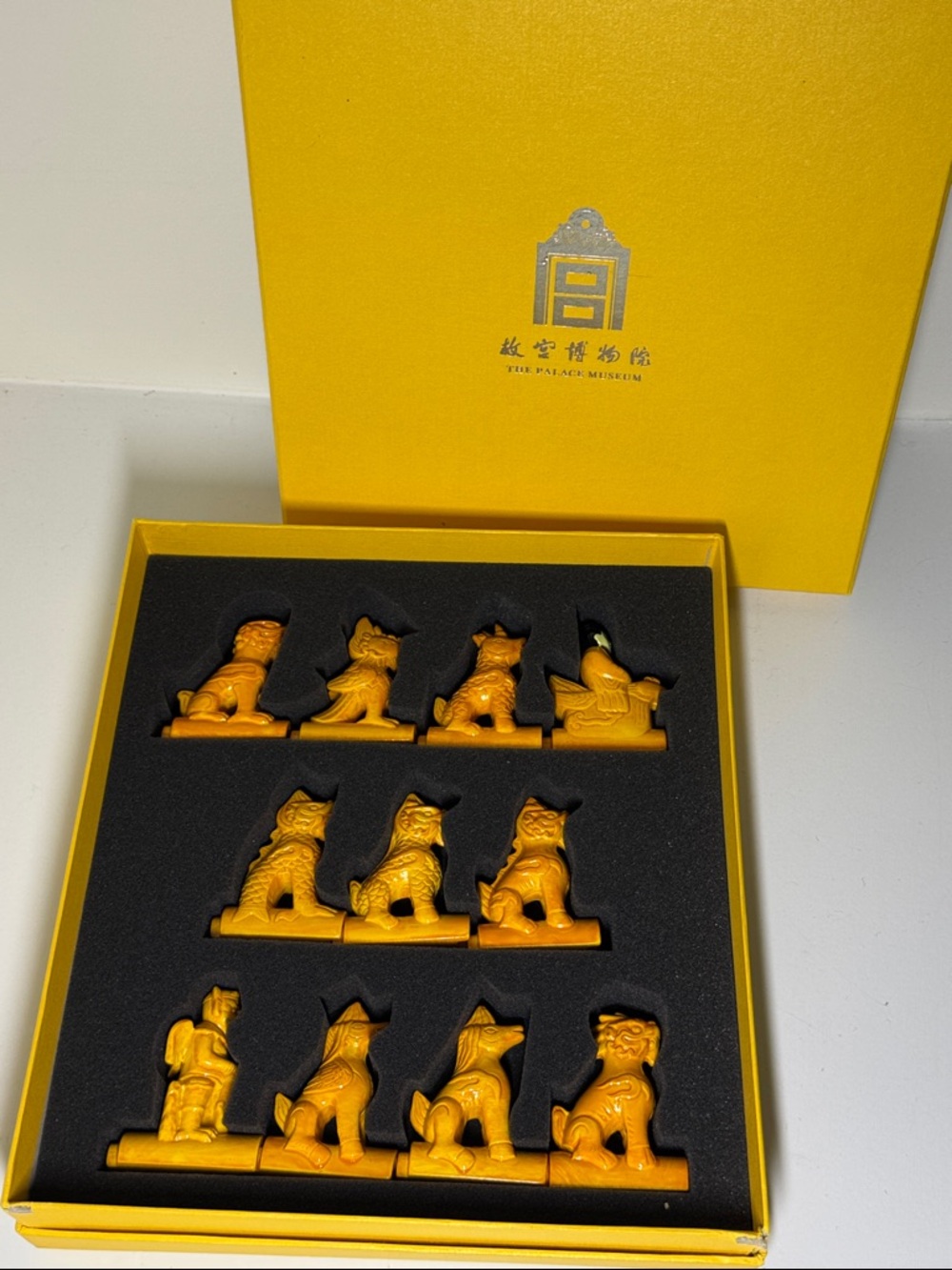 Forbidden Palace roof tile gargoyles from Imperial Palace Museum in Beijing.